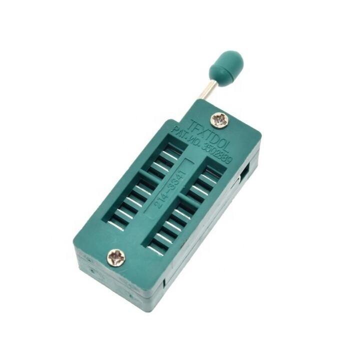 Hot selling IC Test Universal ZIF Socket 14pin 14 pin dip 2.54mm IC Socket pitch