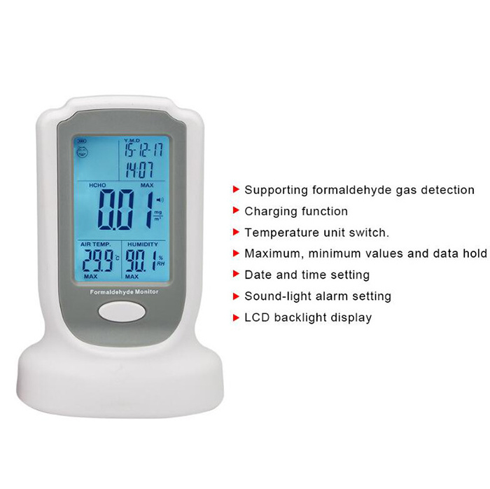 High Sensitive GM8801 Formaldehyde Detector Meter HCHO Air Quality Testing Gas Analyzer Tester 0-3mg/m3