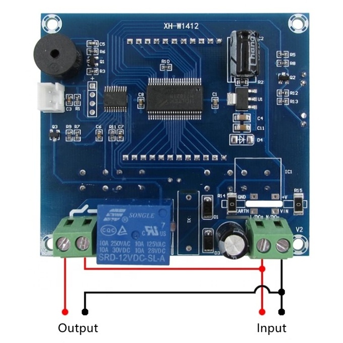 Hot selling DC 12V/AC 220V LCD Temperature Controller Thermostat Control Switch XH-W1412 Thermometer Controller