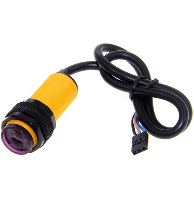 Photoelectric sensor E18-D80NK infrared obstacle avoidance sensor proximity switch 3-80cm with DuPont head