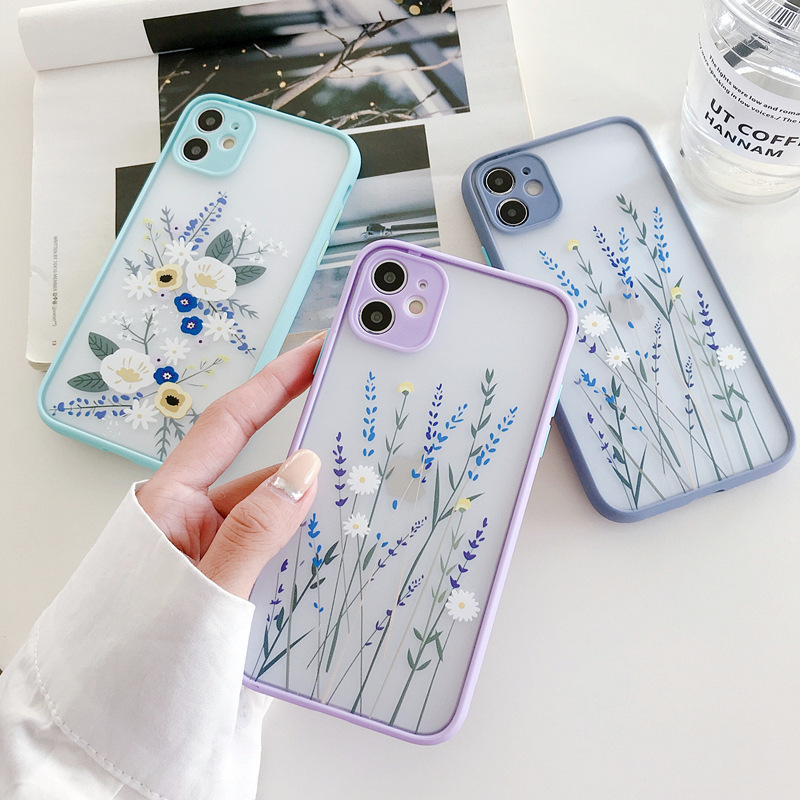 Hot Sell Smoke Phone Case Flower 2 In 1 Hard Mobile Shell Cover For Iphone 11 12 Pro Max 13 Pro Max