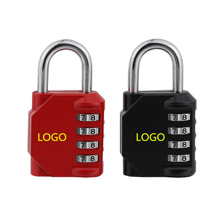 Custom Logo High Quality Gym Fitness 4 Digits Code Combination Padlock Heavy Duty Pad Lock For GYM