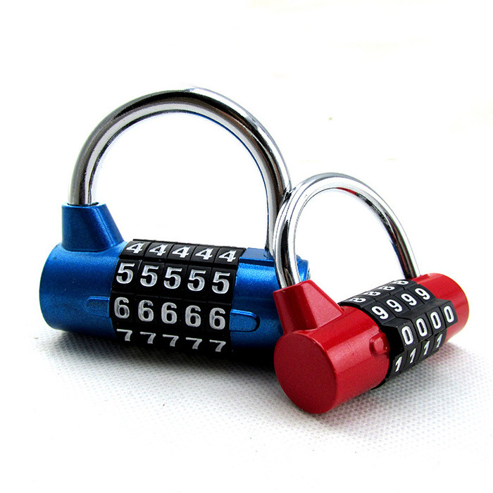 Keyless heavy duty 5 digits combination padlock gym code padlock