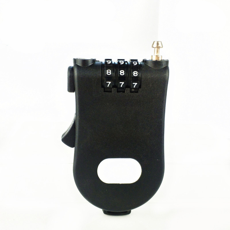 Multi Colors Retractable Steel Cable Lock 3 Digits Number Wire Combination Lock Factory Price