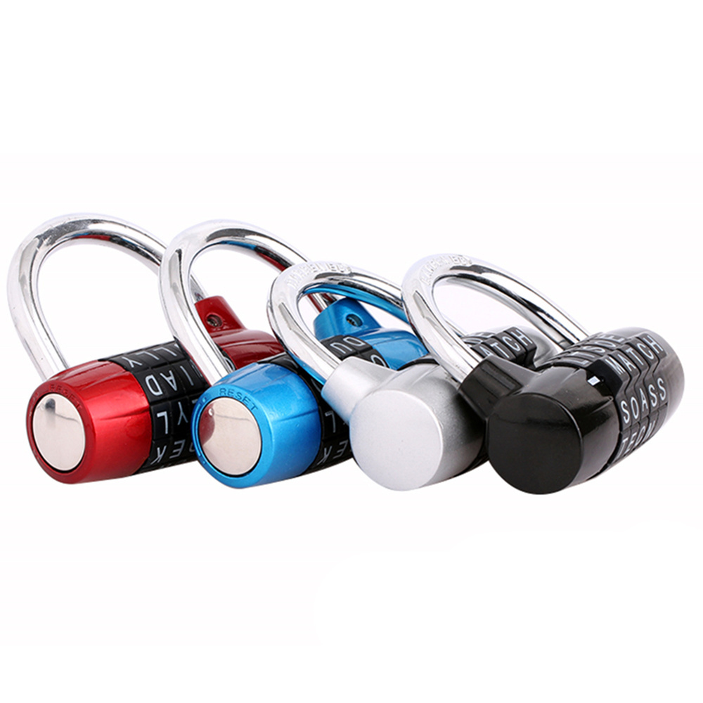 5 Alphabet letters combination padlock heavy duty gym padlock