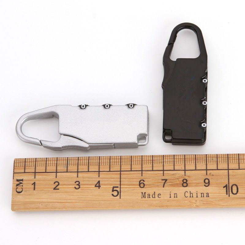 keyless combination padlocks 3 digit luggage zipper pad lock