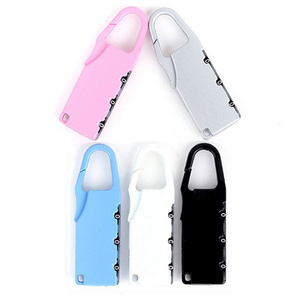 keyless combination padlocks 3 digit luggage zipper pad lock