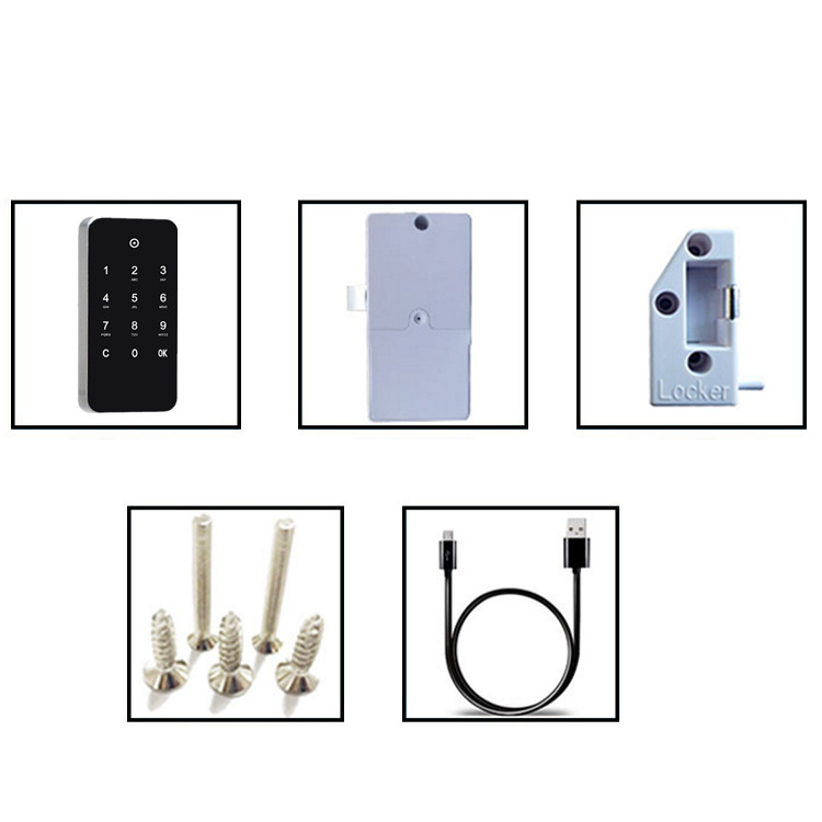 Smart keypad locker locks with code touch password one time use electronic lock for cabinet