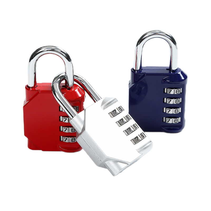 Custom LOGO 4 wheels code combination padlocks for gym locker