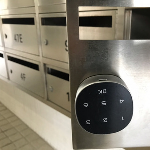 Singapore anticlockwise CCW unlock electronic 6 digit code combination mailbox digital lock