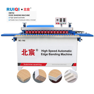 Mdf hot press machine DW702 edge binding machine automatic Double Sided edge banding machines china