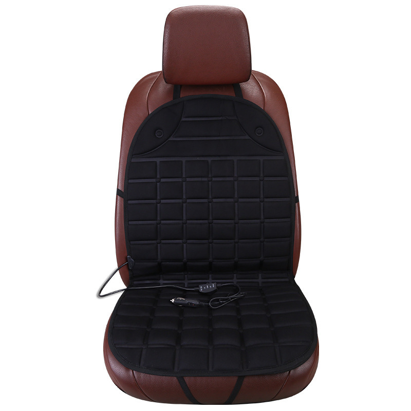 Hot Sell Chair Pad 1PCS Four Seasons Polyester 12V Car Heated Universal Seat Cushion for All Types of Seats