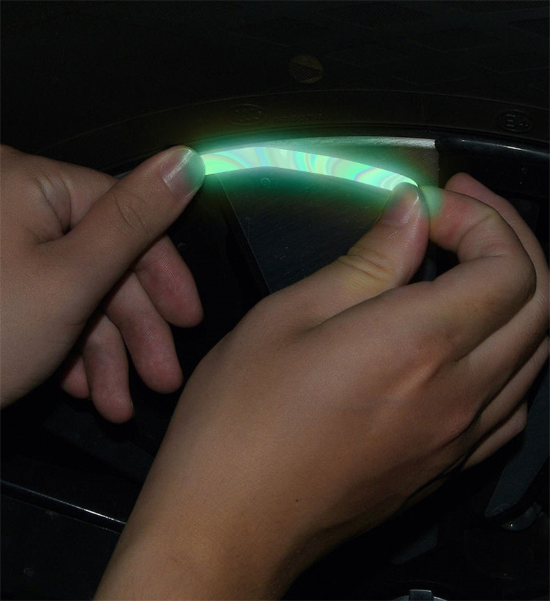 20pcs Per Set Wheel Hub Decals Reflective Car Reflector Strips Tape Rim Stickers