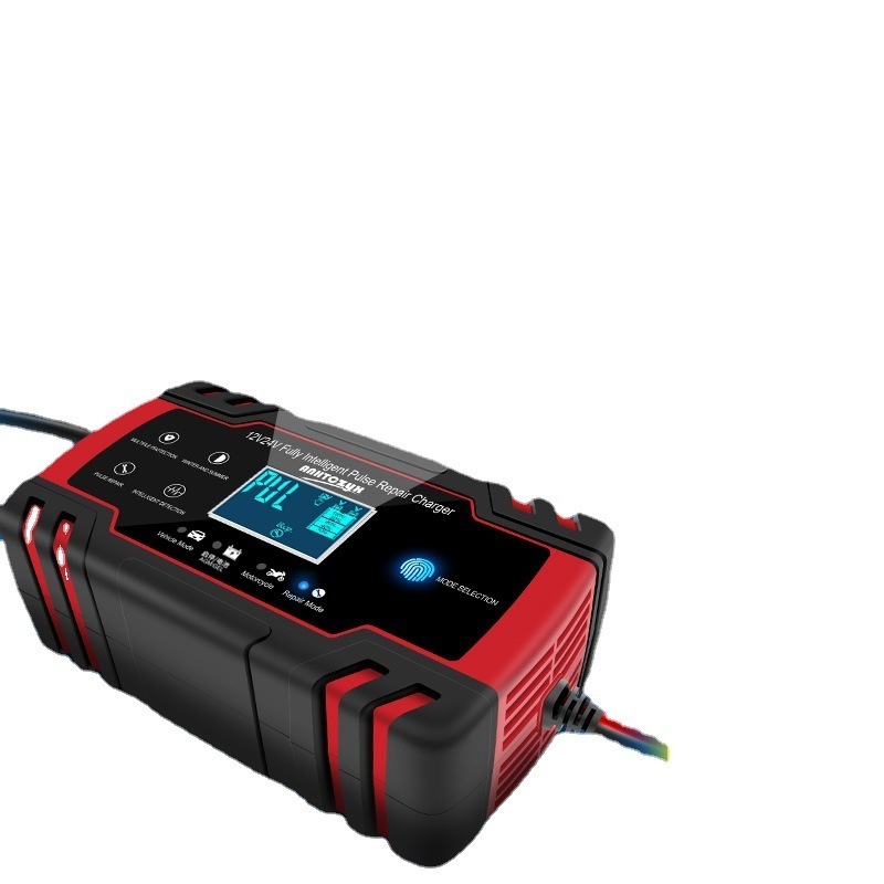 Universal Lcd 8A 12v 24v Pulse Repair Fast Battery Charging Trickle Smart Maintaine Automotive Truck  Car Battery Charger