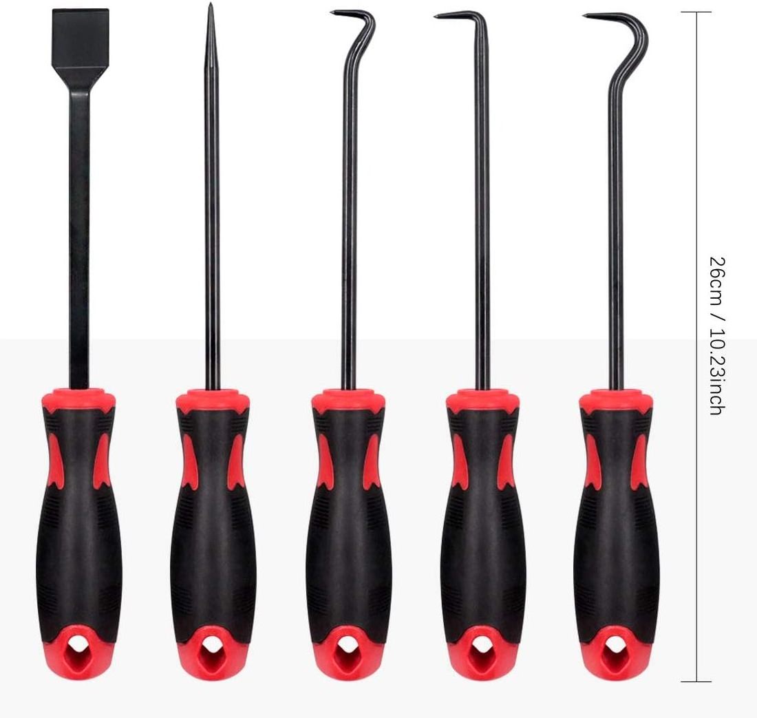 11pcs Precision Toggle and Hook Magnetic Retractable Tool Kit for Removal of Auto Maintenance Hose Gaskets Manual Pickup Tool