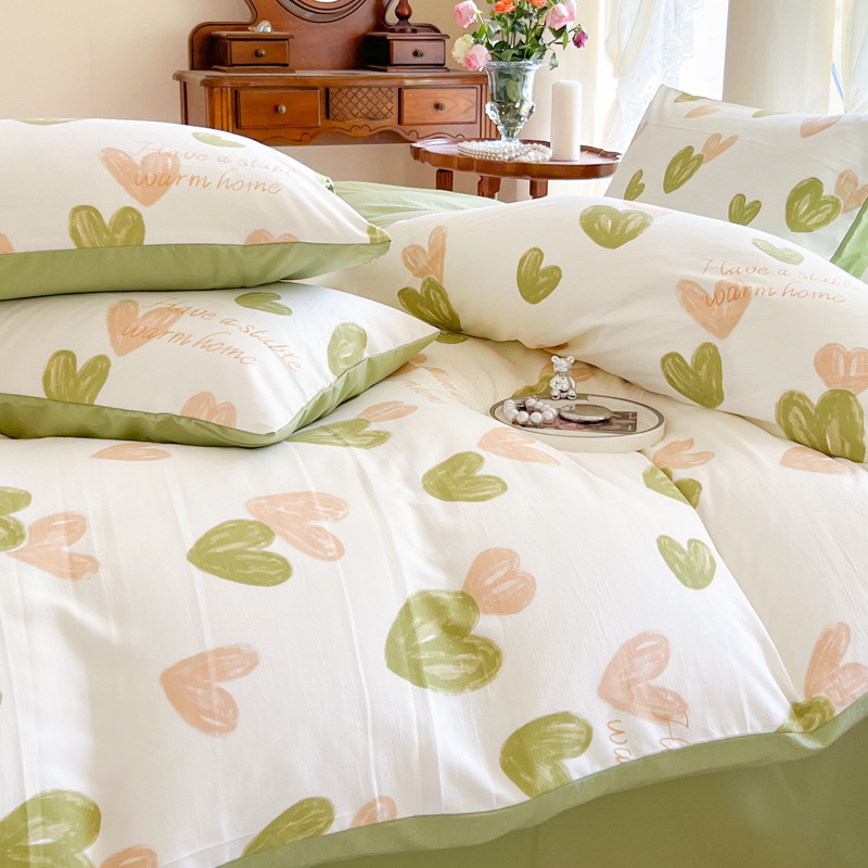 100% Cotton Bedding Printed Bed Sheet Wholesale Cheap Duvet Cover Sets Customized Bedding Set