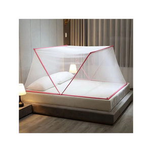 Factory Wholesale Polyester Luxury Rectangular Shape Bedroom Hanging King Size Bed Mosquito Net