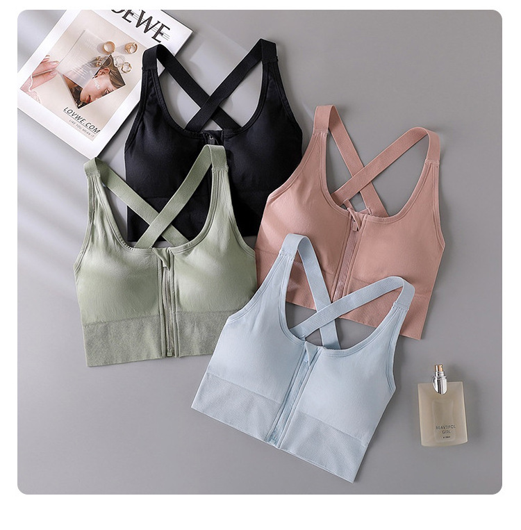 RUIQUWIN Seamless Fitness Ladies Girls Running Gym Yoga Bra Tops Custom Logo Crane Exercise Workout Women Open Back Sports Bra