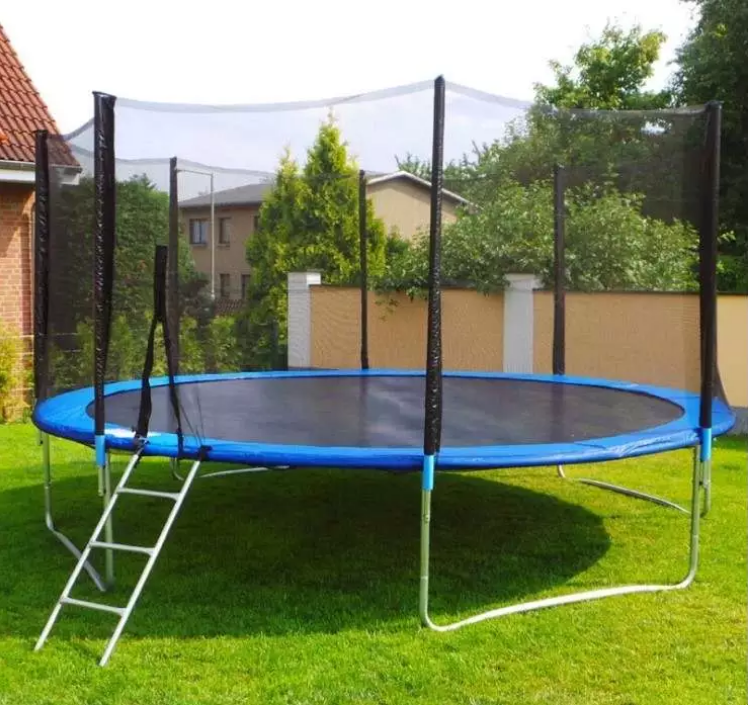 Children Rectangle Large Trampoline Garden Outdoor Fitness Rectangular Jumping Trampoline Bed Manufacturer Sale for Kids