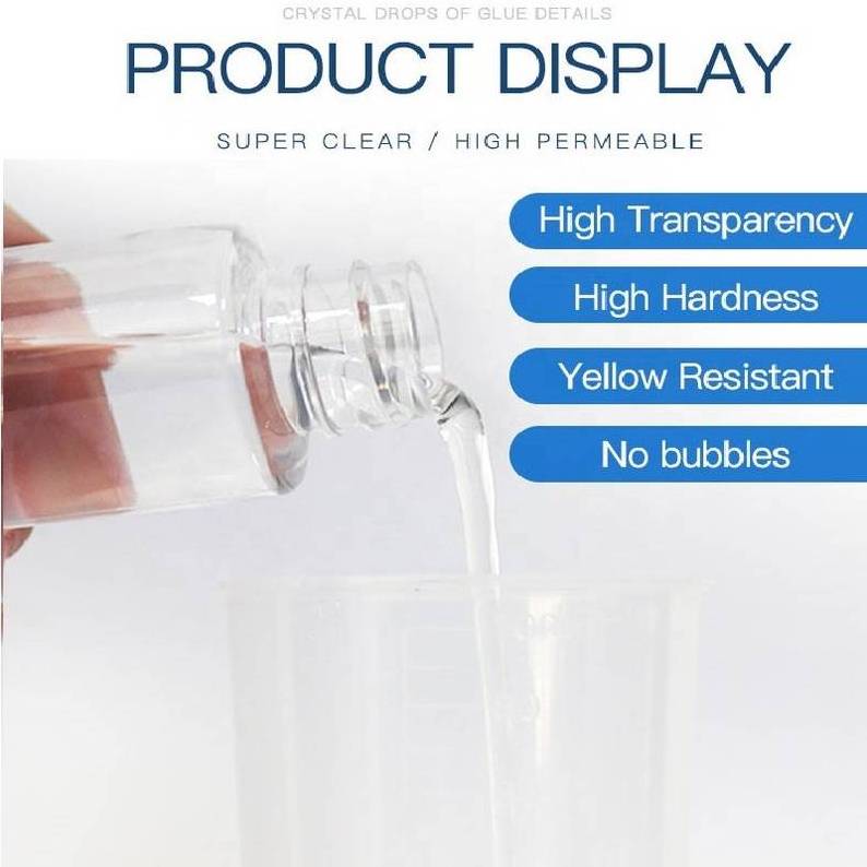 Clear Crafting Epoxy Resin AB Glue (Resin & Hardener) For Mixing Pigments Tumbler Epoxy Coatings Castings And Art