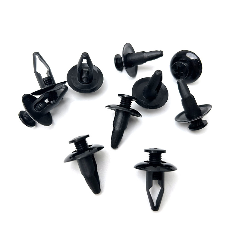 Auto Bumper Fastener Clips 6mm Hole Plastic Snap Rivet Retainer Push Engine Cover For Car Door Trim Panel Clip Fasteners