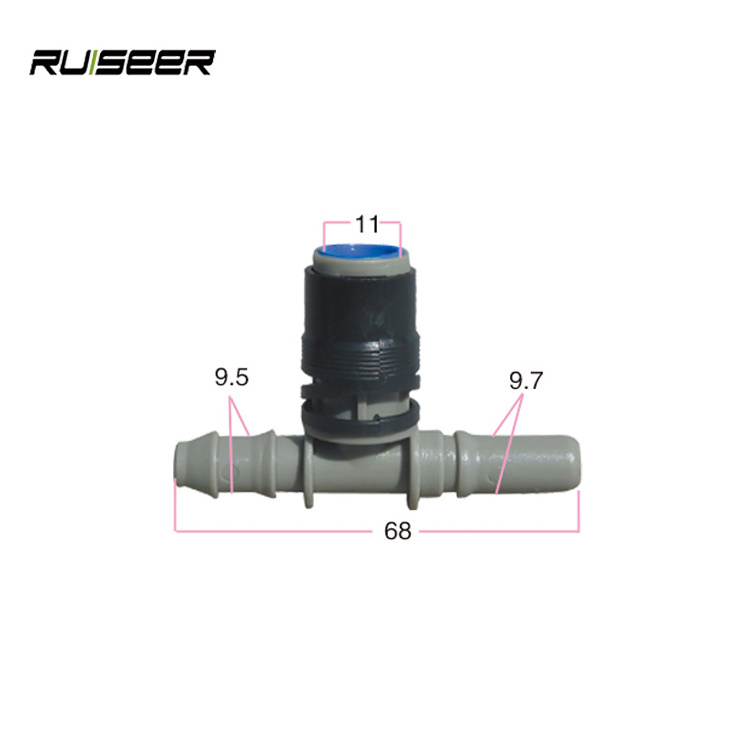 Drip Pipe Fitting 16mm Barbed Tee Connector Irrigation System Drip Hose Fittings