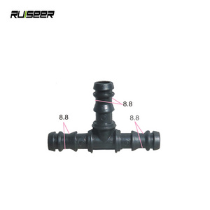 Drip Pipe Fitting 16mm Barbed Tee Connector Irrigation System Drip Hose Fittings