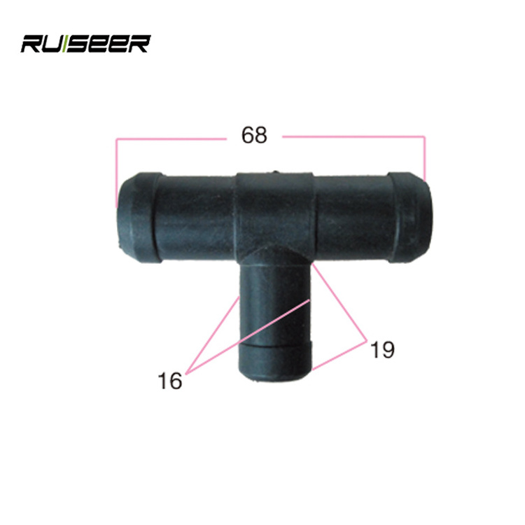 Plastic Barb Hose Fitting Tee Connector 3mm 4mm 8mm 10mm 13.5mm 3-Way Hose Joint Tube T-Shape Pipe Fittings 10 Pcs