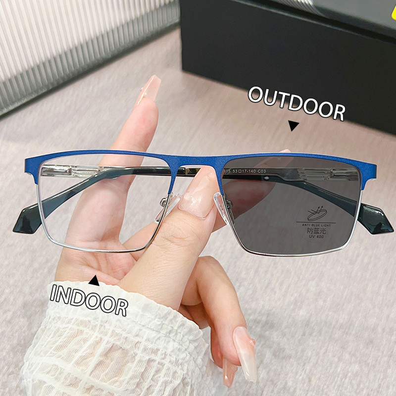 2024 New optical frames blue light blocking glasses Classic eyeglasses frames  lunettes photochromic and anti-blue bezel