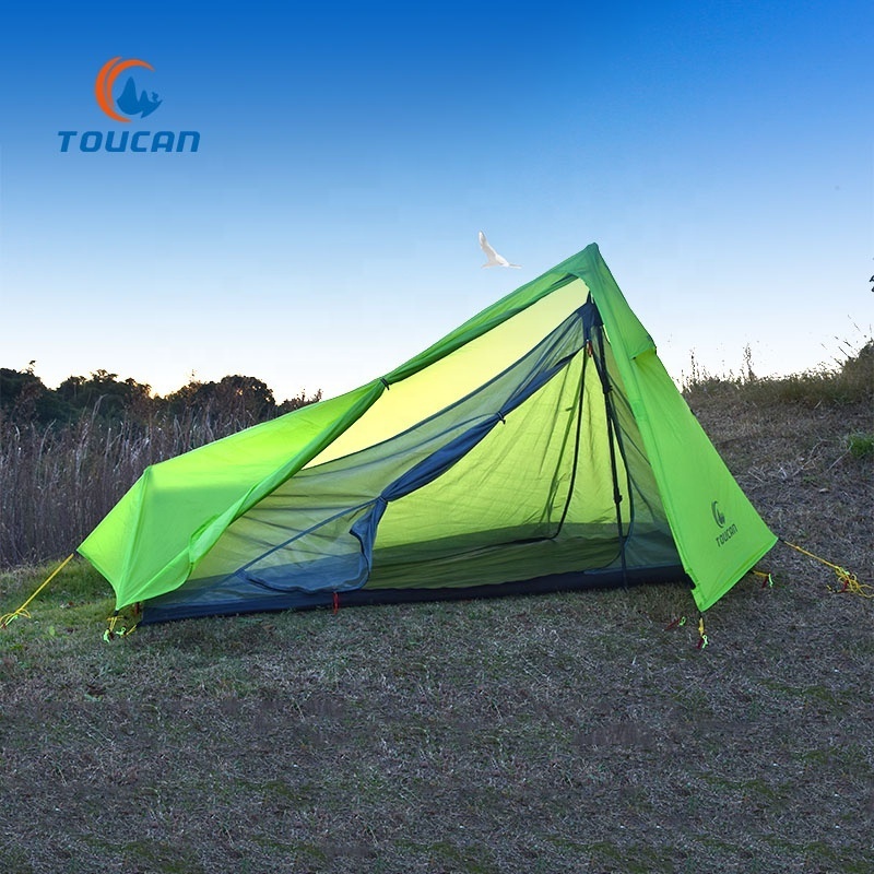 1 Person 20D Nylon 3 Season Hiking Tent with Lightweight