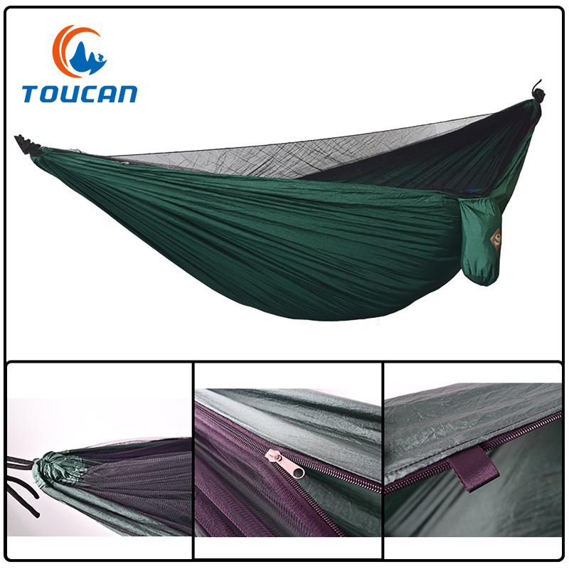 Double Camping Hammock With Mosquito Net