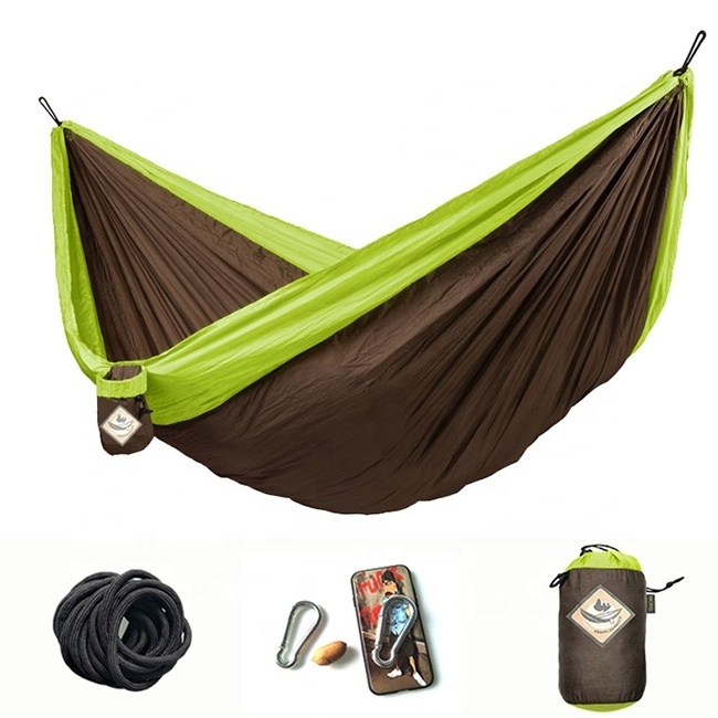 Double Camping Lightweight Nylon Sleep 2 People 300x200cm Portable Parachute Hammock