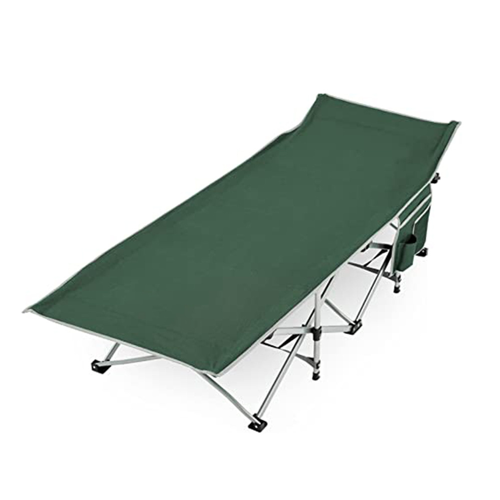 Rison New Camping Cot Portable Folding Bed With Mattress, Iron Frame Folding Sleeping Bed Camping Cot Camping Bed