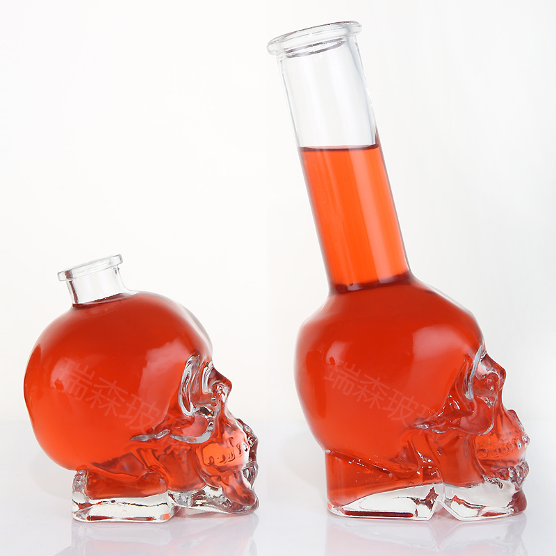 Manufacturers Skeleton decanter Glass skeleton decanter Whisky decanter bottle