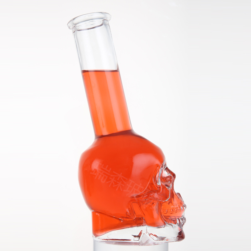 Manufacturers Skeleton decanter Glass skeleton decanter Whisky decanter bottle