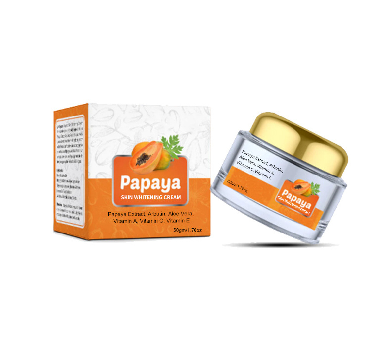 RySun Customized Papaya Whitening Cream Day and Night Strong Skin Whitening Extract Face Cream