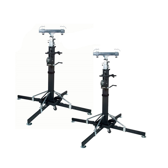 Mobile Lifting Telescopic Stand Of 6M Height Truss Stand with Speaker Adapter Tower