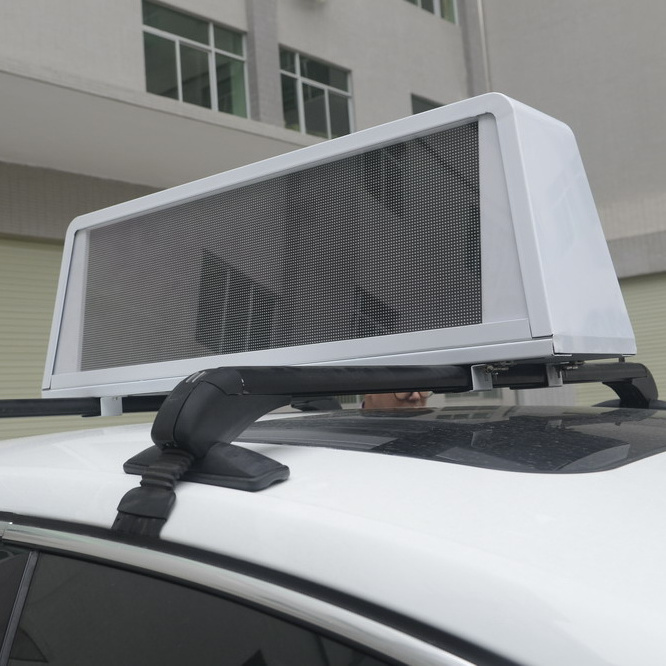 Waterproof IP67 3G WIFI Control Taxi TOP LED Display Car Roof LED Screen Cab Roof LED Sign SMD3528 P5 LED Module IC MBI5024