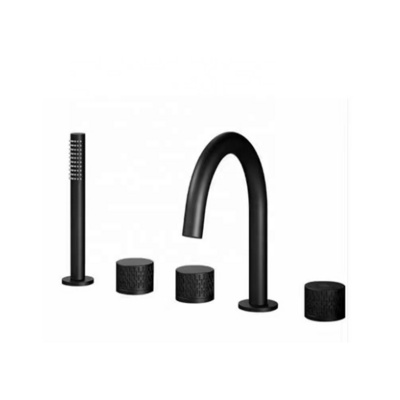 concealed wall mounted thermostatic bathroom shower kit black brass set shower bath shower faucet set