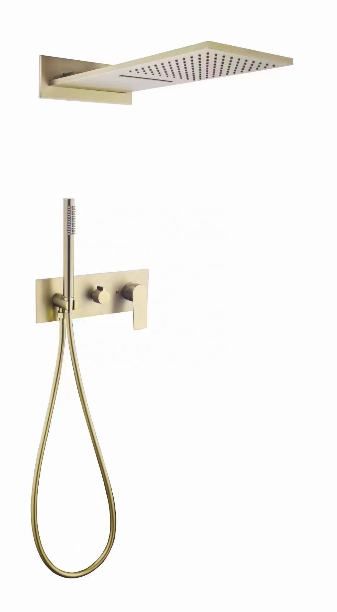 square black gold grey brass momali hotel bathroom rain shower concealed install bath shower faucet