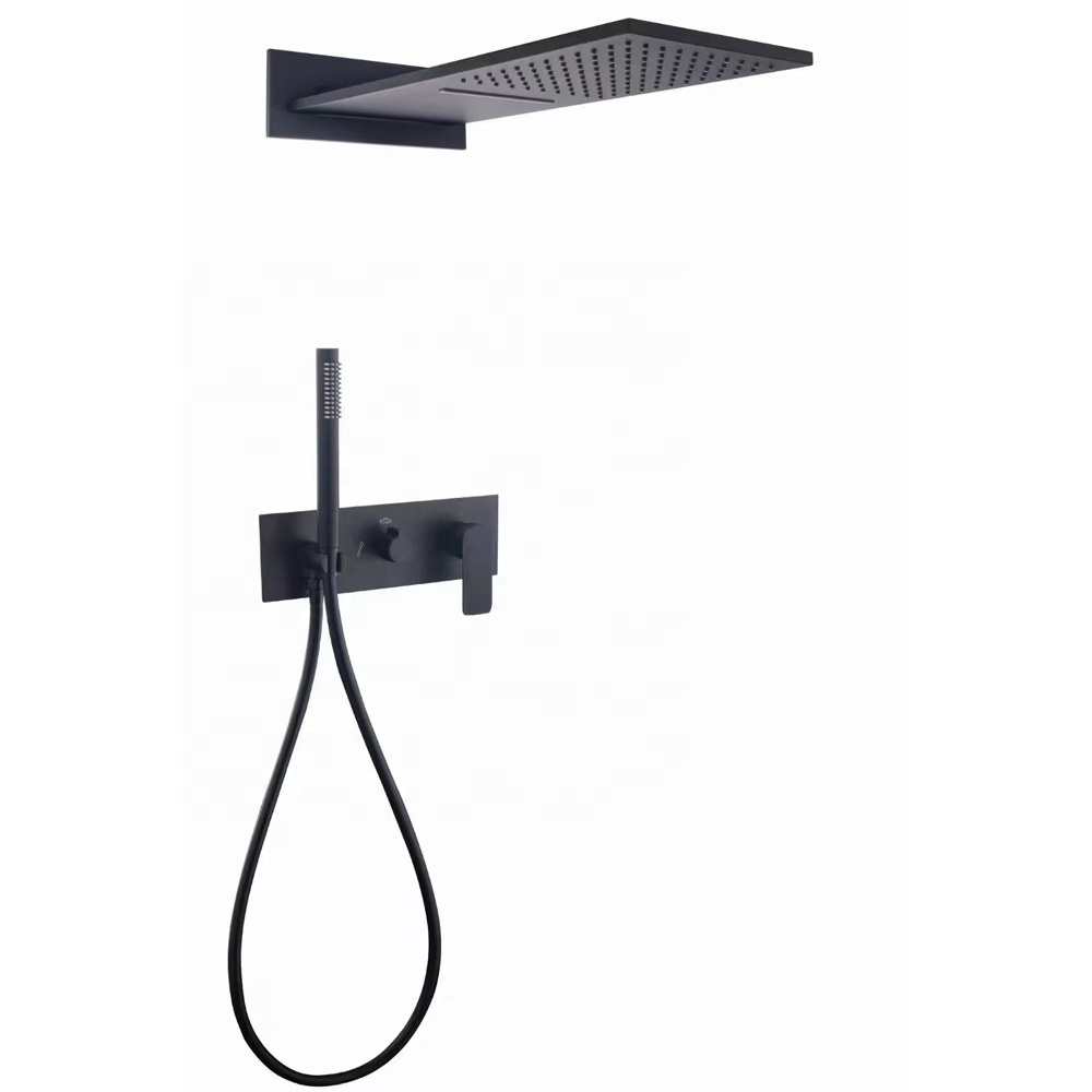 square black gold grey brass momali hotel bathroom rain shower concealed install bath shower faucet