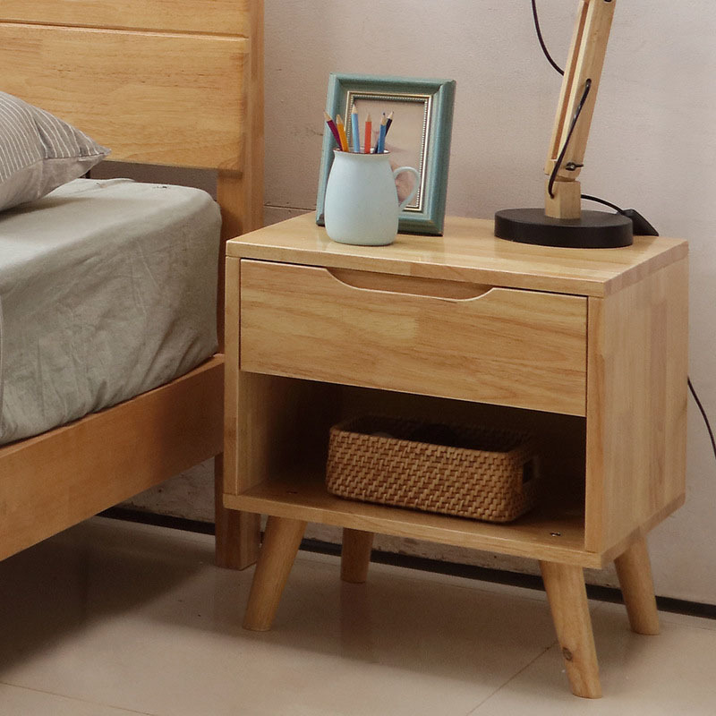 Chinese manufacturers directly sell retro style wooden bedside tables high-quality bedroom table furniture