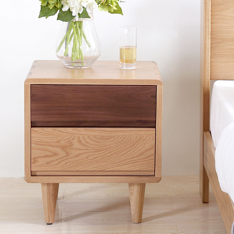 Chinese manufacturers directly sell retro style wooden bedside tables high-quality bedroom table furniture