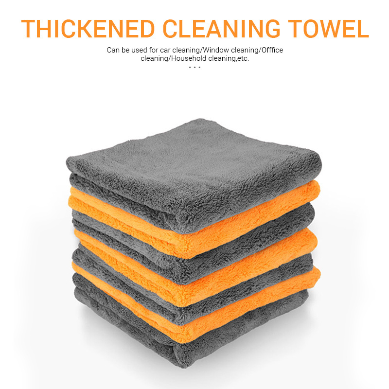 Soft Car Window Care Microfiber Wax Polishing Detailing Towel Car Cleaning Wash Traceless Cloth Kitchen Cleaner