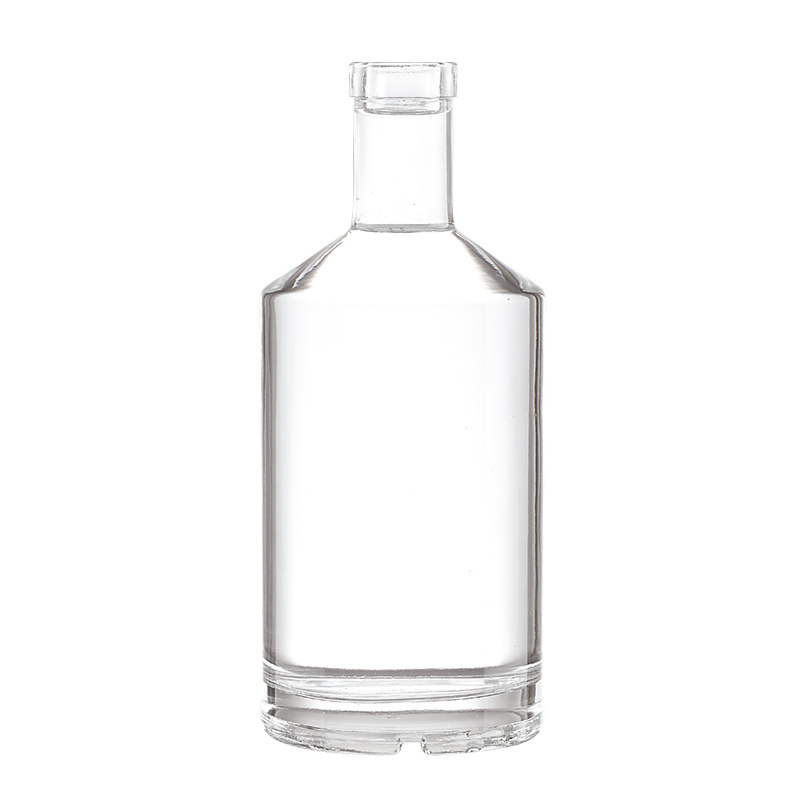 Custom fancy shape Ruisheng empty spirit /liquor /alcohol glass bottle frosted gin vodka tequila glass bottles