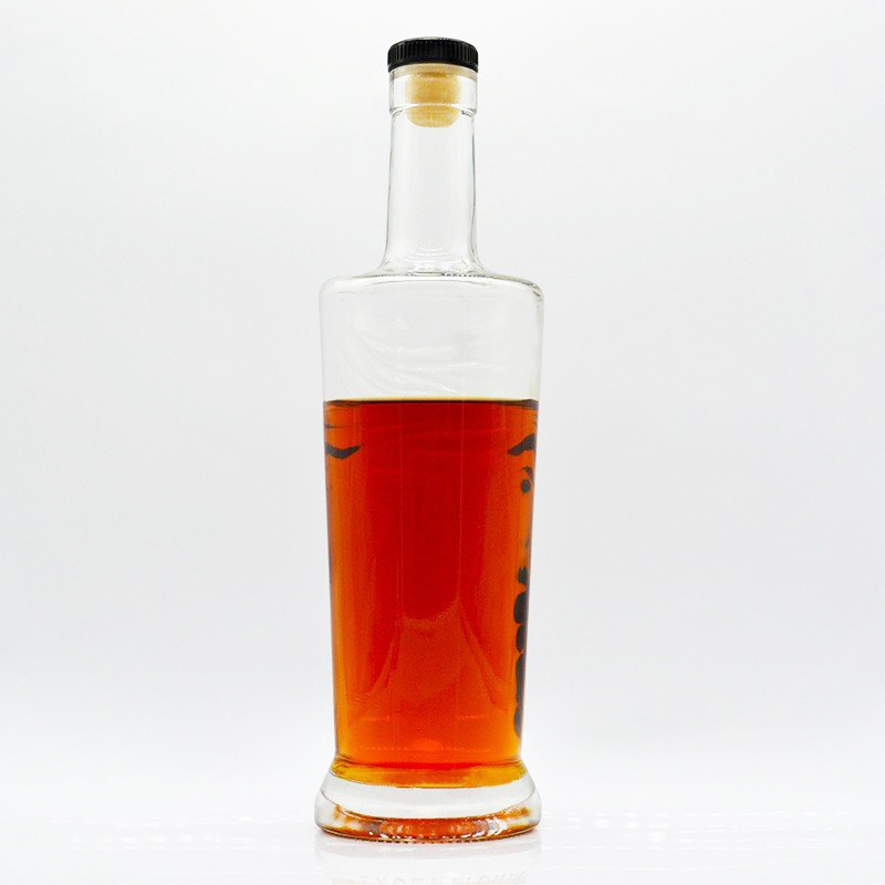 clear liquor glass bottle