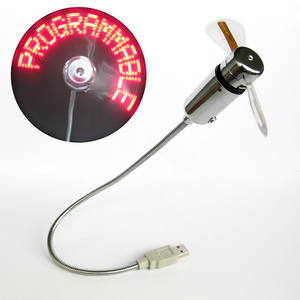 Flexible USB LED Fan with Message RGB Multicolor Programmable LED Fan OEM Customized Message logo for PC computer Laptop