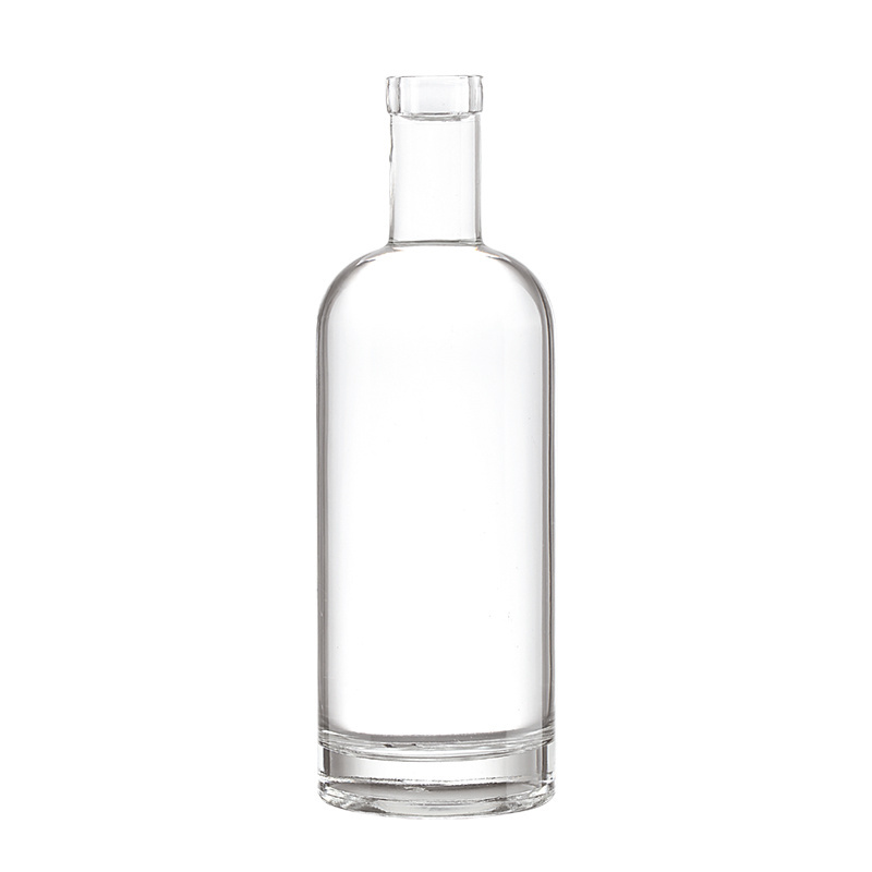 High quality super flint clear glass bottle with cork top