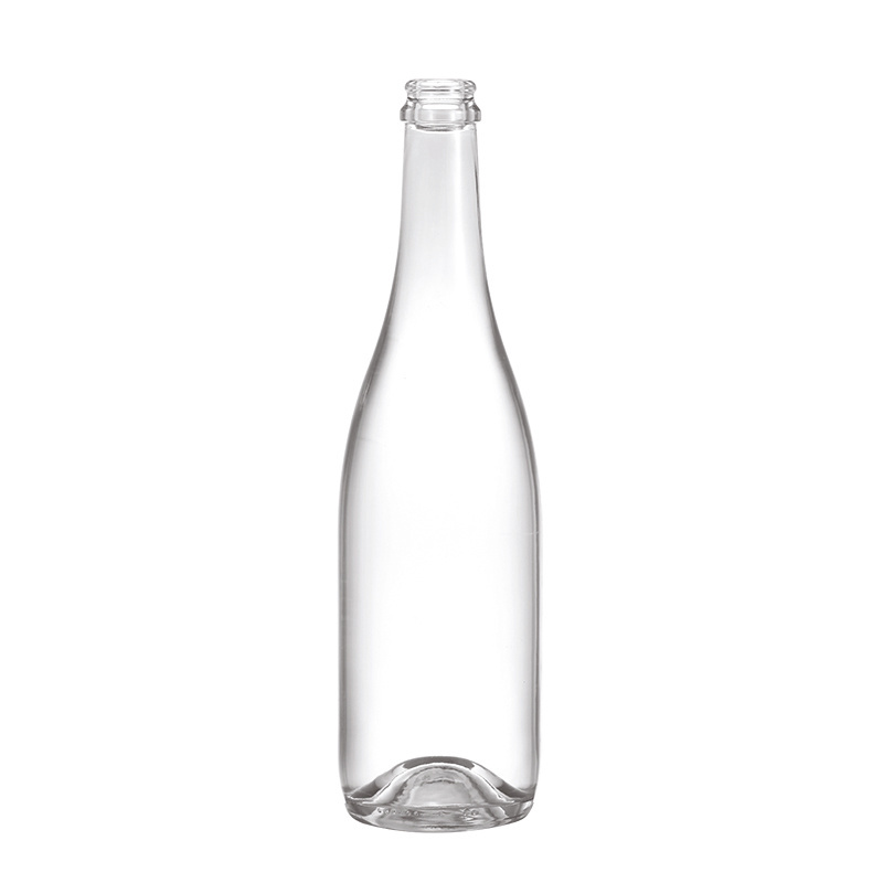 High quality super flint clear glass bottle with cork top