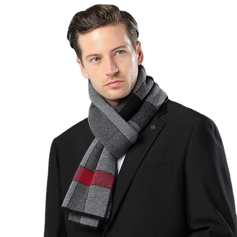 Wholesale High Quality Men Business Pure Cashmere Scarf Pashmina Scarves Manufacturers Shawls For Men